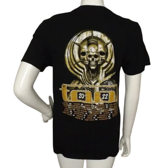 TOOL Tshirt, S/M, Black, 2022 Tour, Distopian Skulls, Black, Short sleeves - Picture 5 of 12